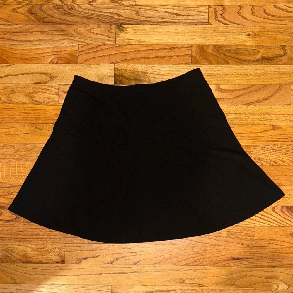 Garnet Hill‎ Womens A-Line Above Knee Black Skirt Size Medium